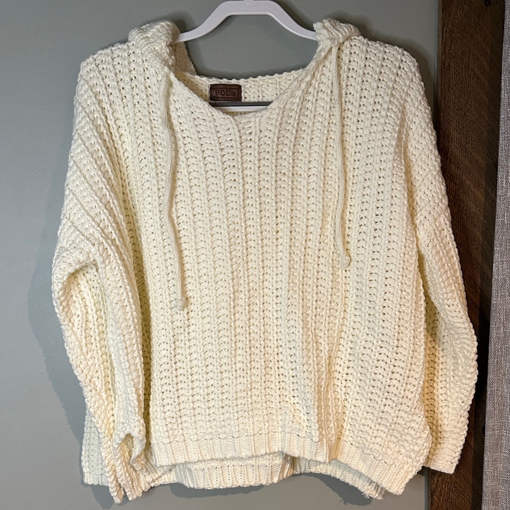 POL Cozy Cream Knit Sweater
